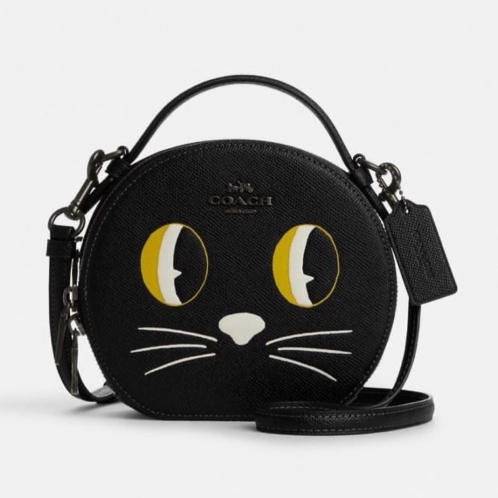 Coach Black Cat Design Crossbody Bag